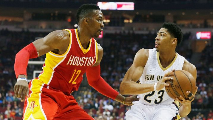 Дуайт Ховард (слева) против Энтони Дэвиса