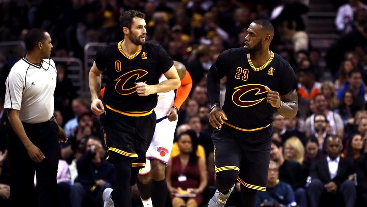 Кевин Лав и ЛеБрон Джеймс