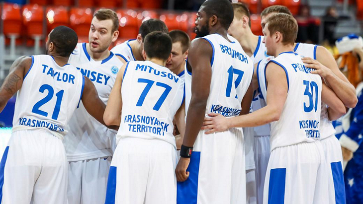 Баскетболисты «Енисея»