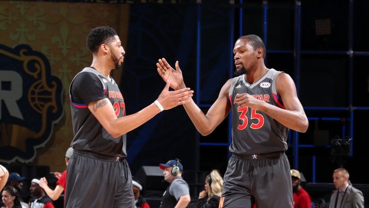 Энтони Дэвис и Кевин Дюрант