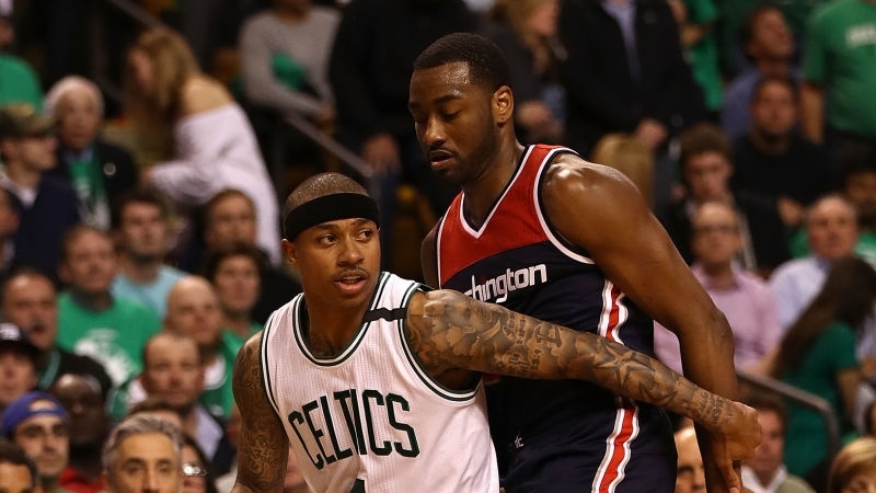 Айзея Томас (слева) и Джон Уолл