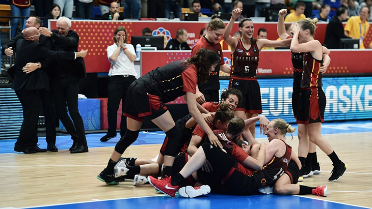 Баскетболистки сборной Бельгии