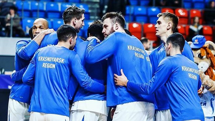 Баскетболисты «Енисей»