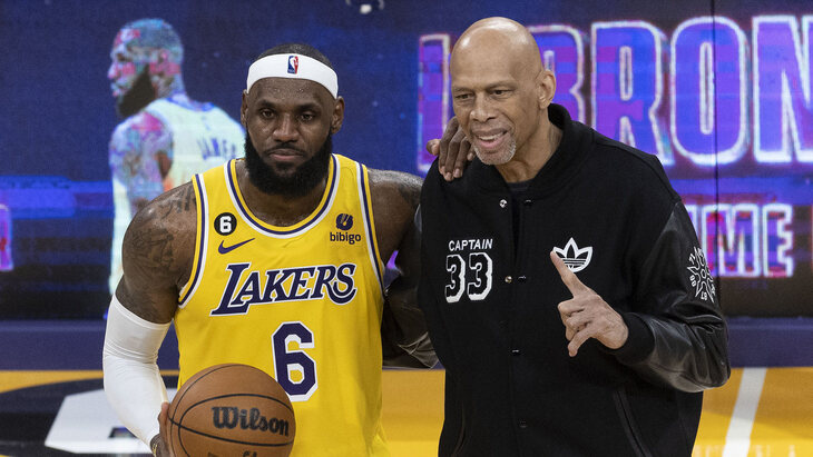 Леброн Джеймс и Карим Абдул-Джаббар