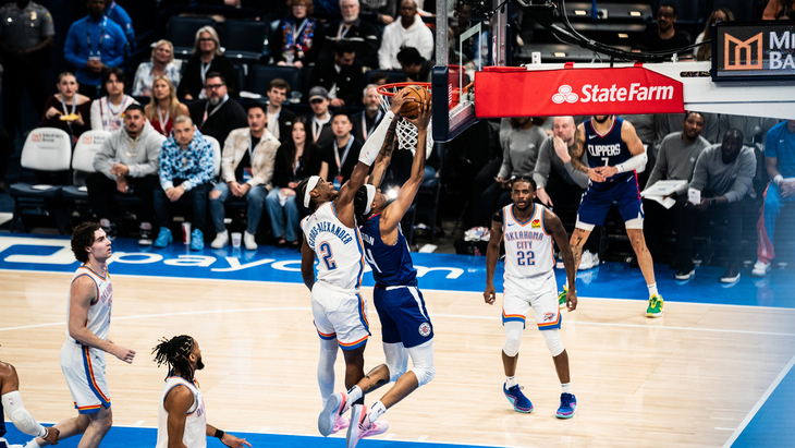«Оклахома» прервала победную серию «Клипперс» из девяти матчей