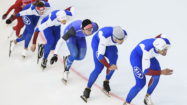 Российские конькобежцы