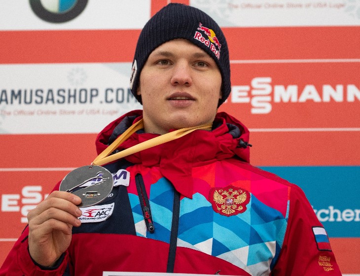 Репилов после победы на этапе КМ 2018/19 в Лейк-Плейсиде