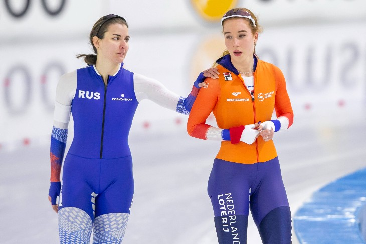 Ангелина Голикова и Мишель Де Йонг на ЧМ-2021