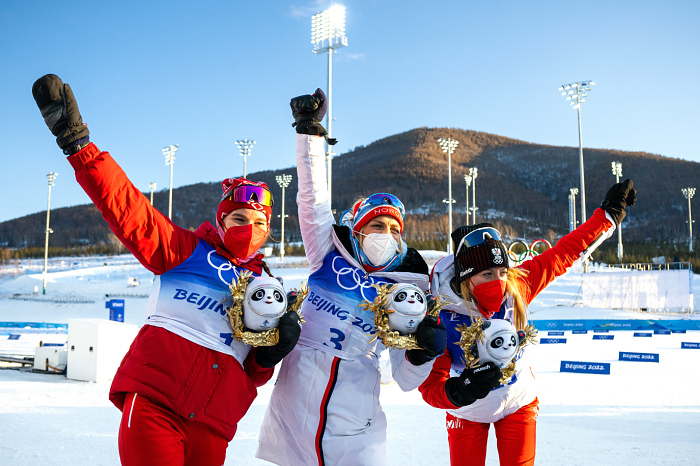 Наталья Непряева, Терезе Йохауг и Тереза Штадлобер