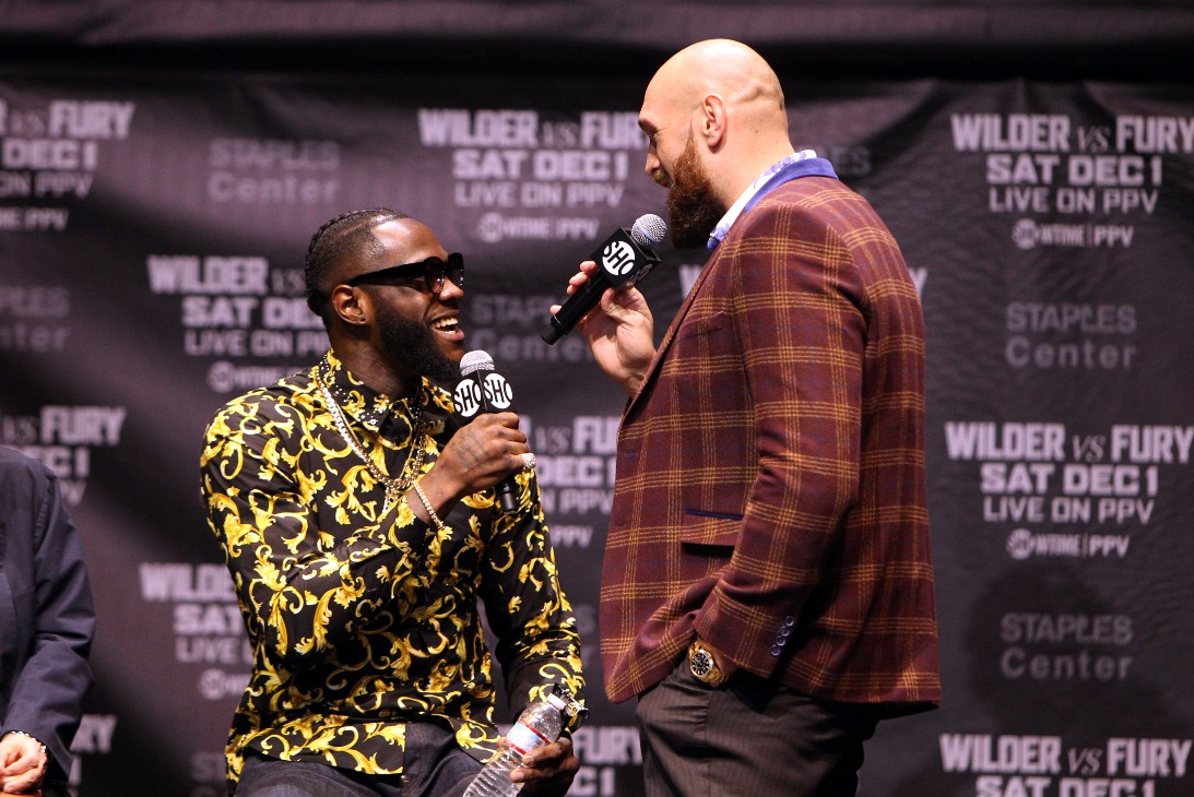 Деонтей Уайлдер и Тайсон Фьюри
