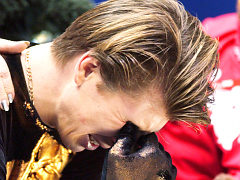 Эмоции Алексея Ягудина, только что выигравшего Олимпиаду-2002