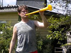 Сергей Турунов и вувузела