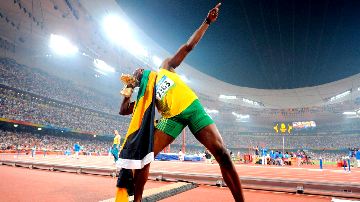 Даже ливень не помешал Усэйну Болту завоевать очередное золото