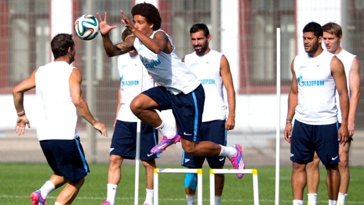 «Зенит» на тренировке