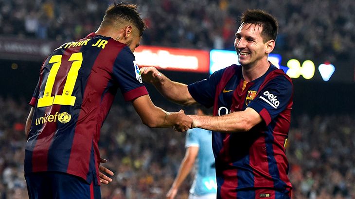 Неймар и Лионель Месси