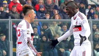 Радость футболистов «Милана»