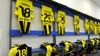 Раздевалка дортмундской «Боруссии»