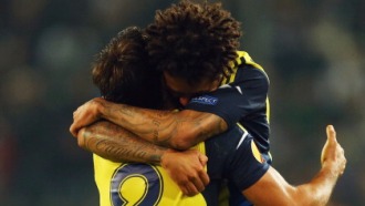 Коркмаз в объятиях Кристиана