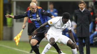 Эстебан Камбьяссо и Эммануэль Адебайор