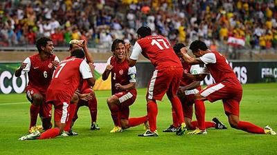 Свой единственный гол на Кубке Конфедераций таитяне забили в ворота сборной Нигерии