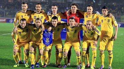 Футболисты сборной Украины