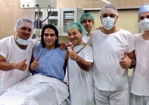 Фалькао сразу после операции