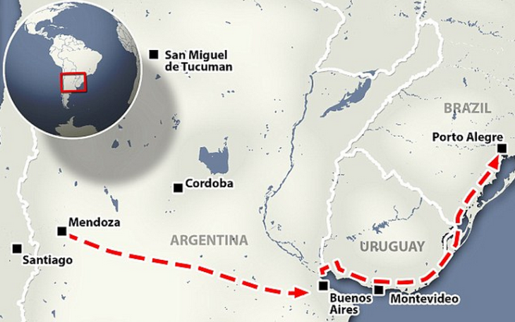 Так выглядит маршрут этих отчаянных парней
