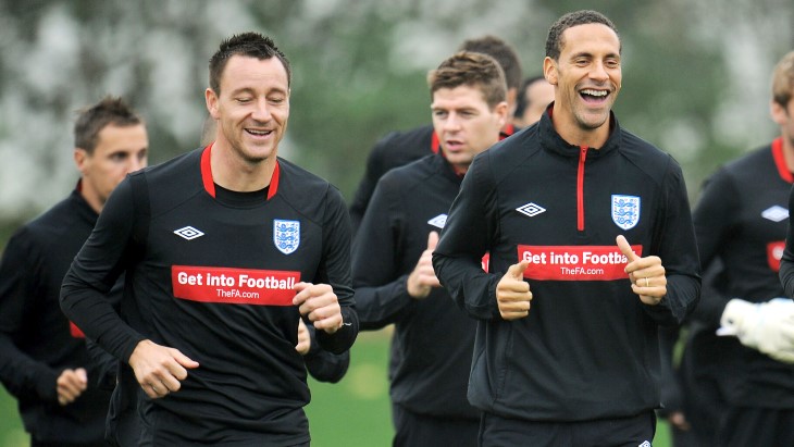 Терри и Фердинанд в сборной в 2010-м: не разлей вода