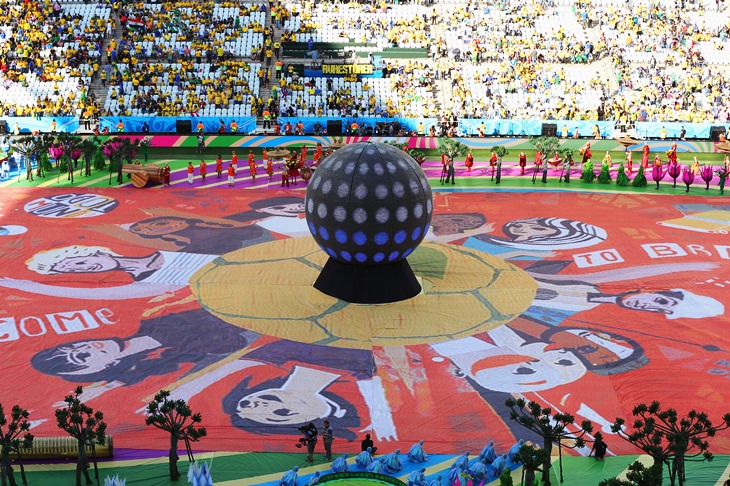 Церемония открытия в самом разгаре