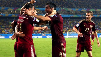 Футболисты сборной России