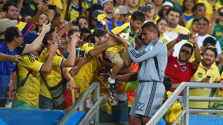 После матча Фарид разделил радость с сыном