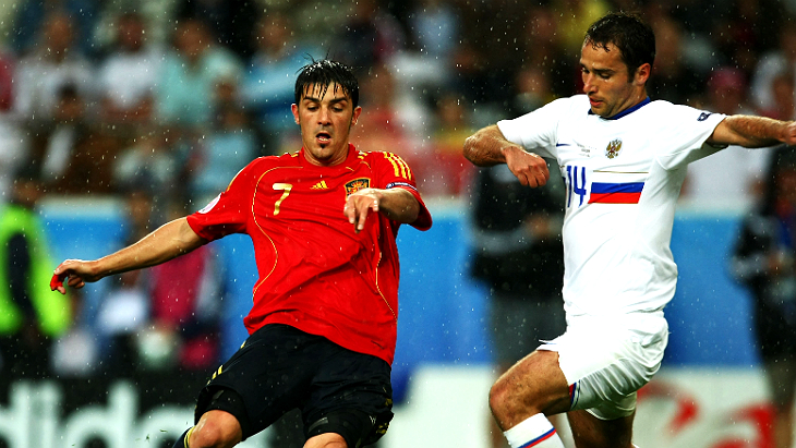 Роман Широков в злосчастном матче с Испанией на Евро-2008