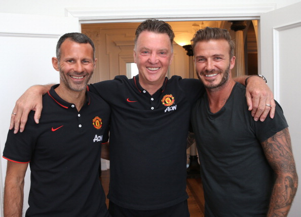 Бэкхем пообщался с ван Галом и Гиггзом...