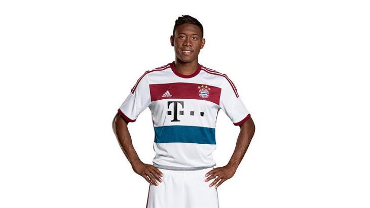 Давид Алаба в новой выездной форме мюнхенского клуба