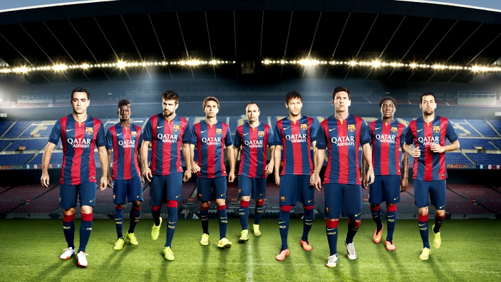 Новая домашняя форма «Барселоны»