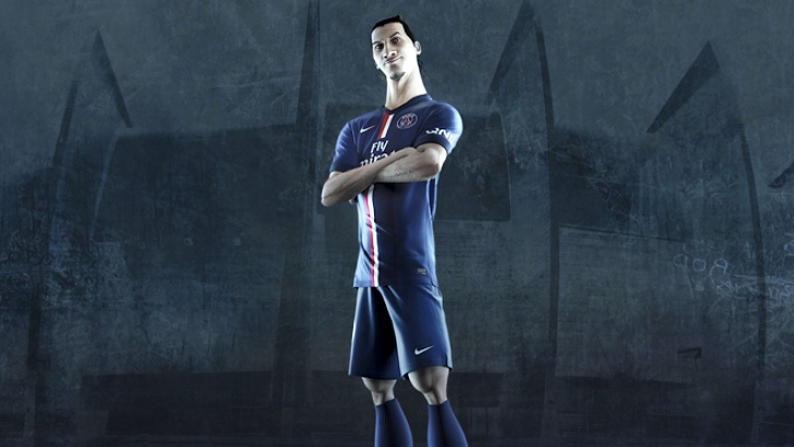 Анимированный Златан в новой форме ПСЖ