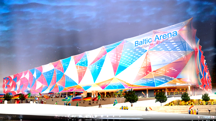 Макет «Арены Балтика»