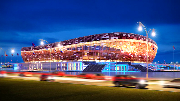 Макет стадиона «Юбилейный»