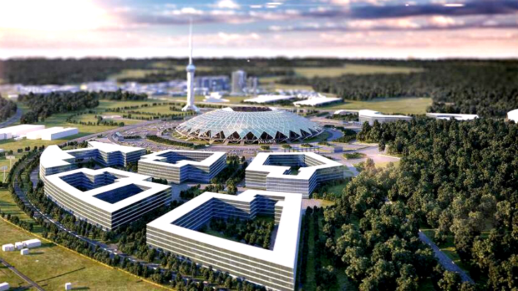 Макет стадиона в Самаре