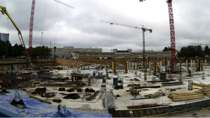 Строительство «ВТБ Арена Парк»