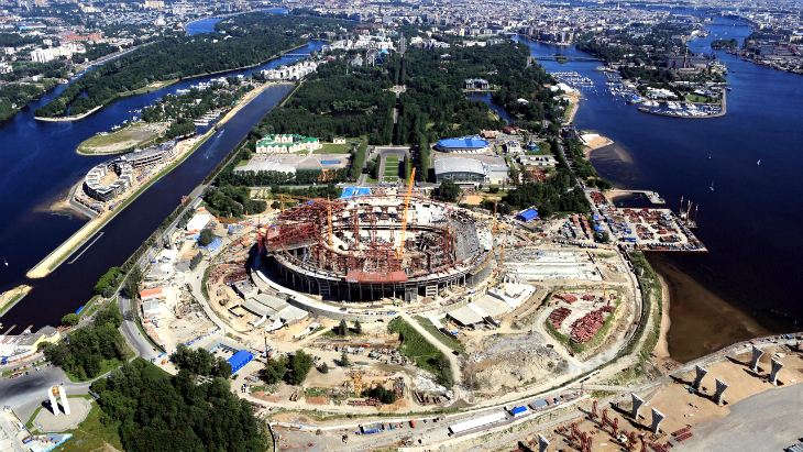 Строительство «Зенит Арены»