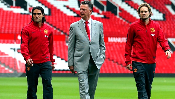 Луи ван Гал с новичками «МЮ» — Радамелем Фалькао и Дэйли Блиндом