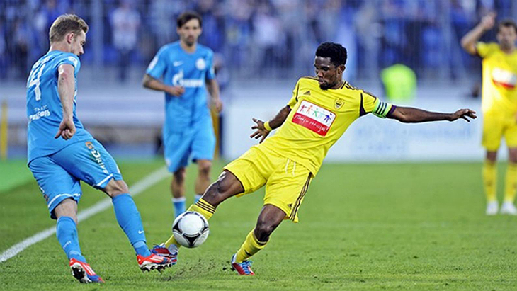 Самюэль Это'О уже не поможет «Анжи» в матче с «Зенитом»