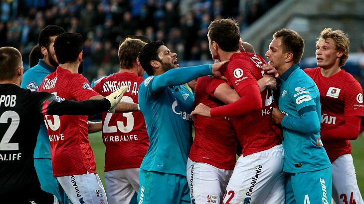 Противостояние «Зенита» и «Спартака» всегда балансирует на грани потасовки