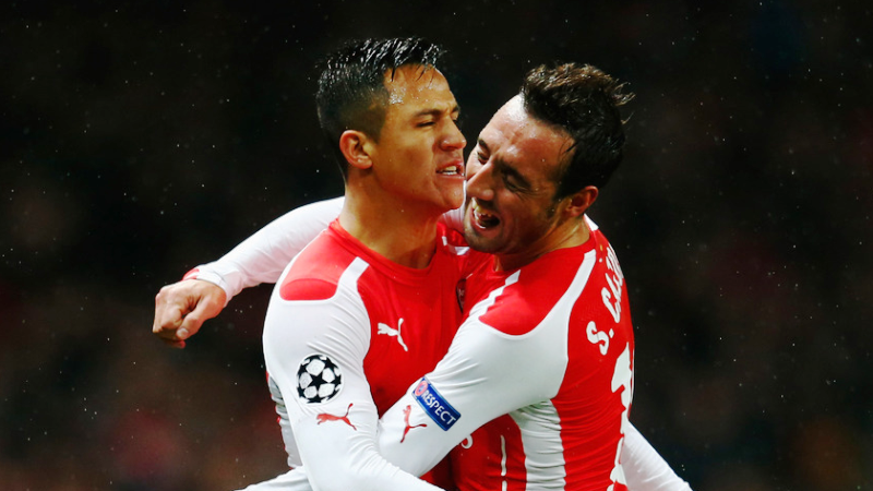 Алексис Санчес и Санти Касорла