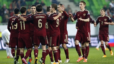 Футболисты сборной России