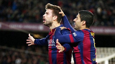 Жерар Пике и Луис Суарес