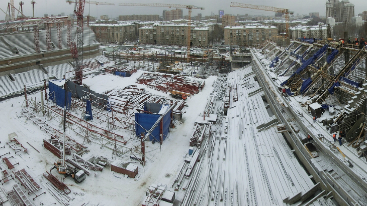 Стройка стадиона ЦСКА