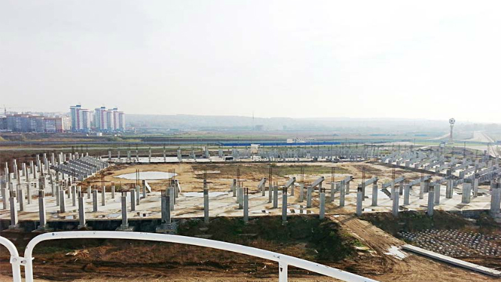 Стройплощадка стадиона «Юбилейный»