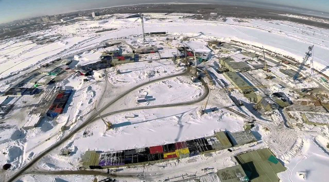 Стройка стадиона в Самаре